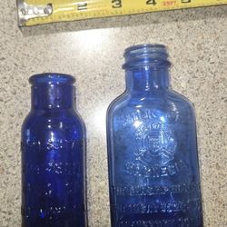 3 PCs Vtg Early 20th Century Bottles
Listerine, Milk Of Magnesia, Bromo Seltzer