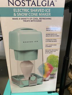Nostalgia Electric Shaved Ice & Snow Cone Maker 