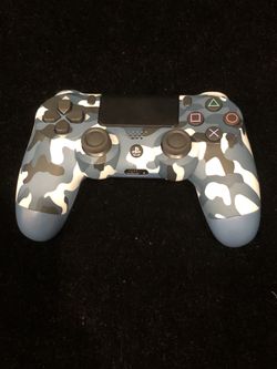 Sony PlayStation 4 PS4 Blue Camo Camouflage Wireless Controller Gamepad(Post Nintendo Era)