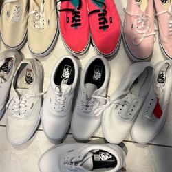 7 Pairs Of Vans Size 10.5 