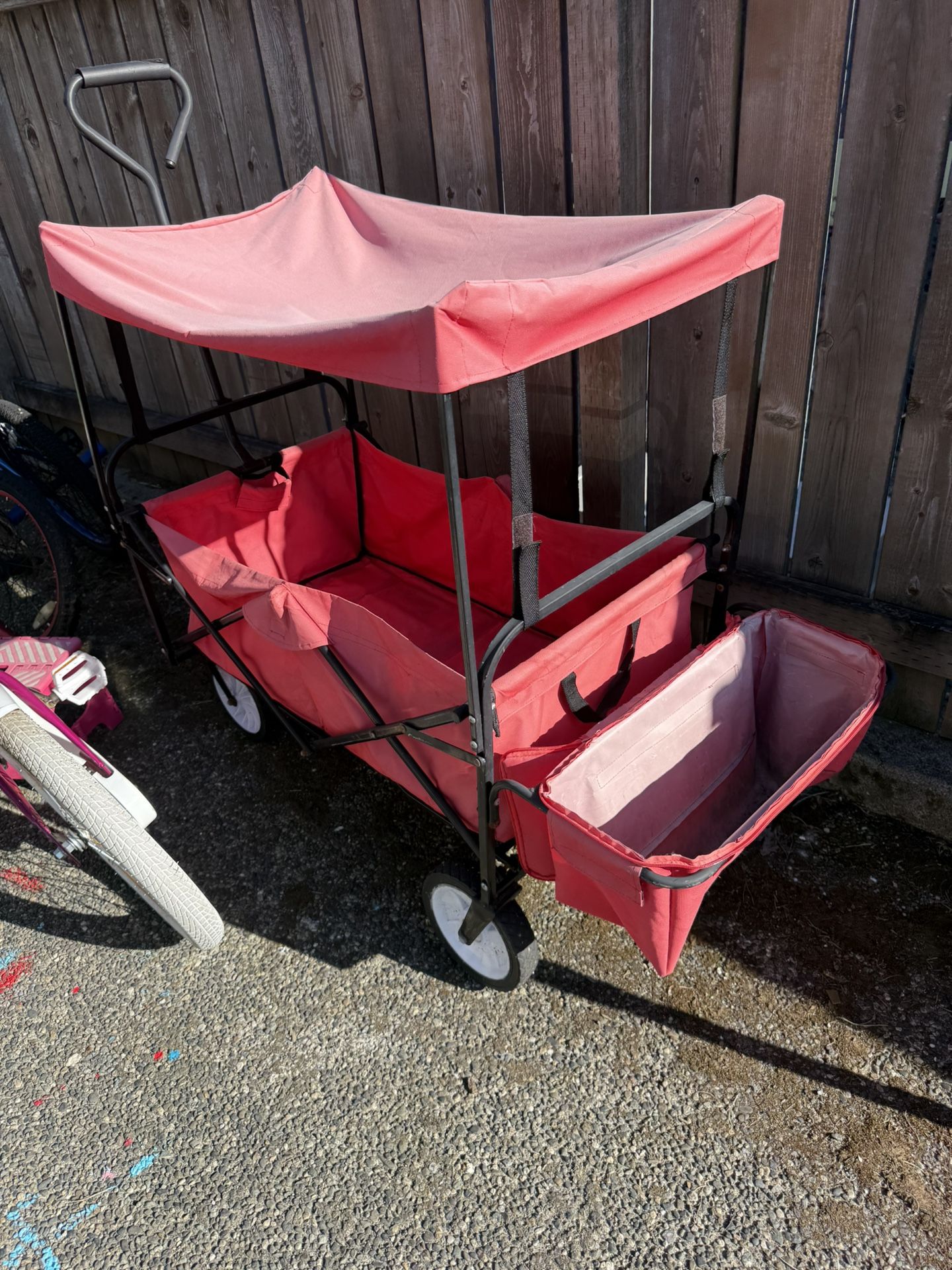Collapsible Kids Wagon with Canopy