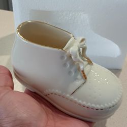 Vintage Lenox Baby's First Steps Shoe Figurine. 