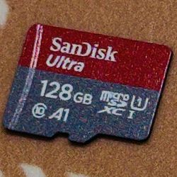 SANDISK ULTRA A1 128 GB Micro SD HC Micro Flash Memory Card Tested/Works J790