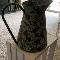 Large Rustic Metal PItcher