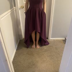 Purple Strapless Dress Size 1