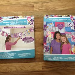 My Little Pony Jumbo Letter Banner Kit And Decorating Backdrop Kit For Birthday Party