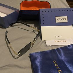 Gold Frame Gucci Sunglasses 