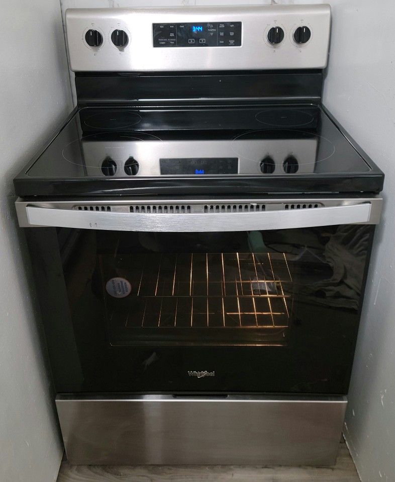 Whirlpool Stainless Steel Glass Top Stove Smooth Top