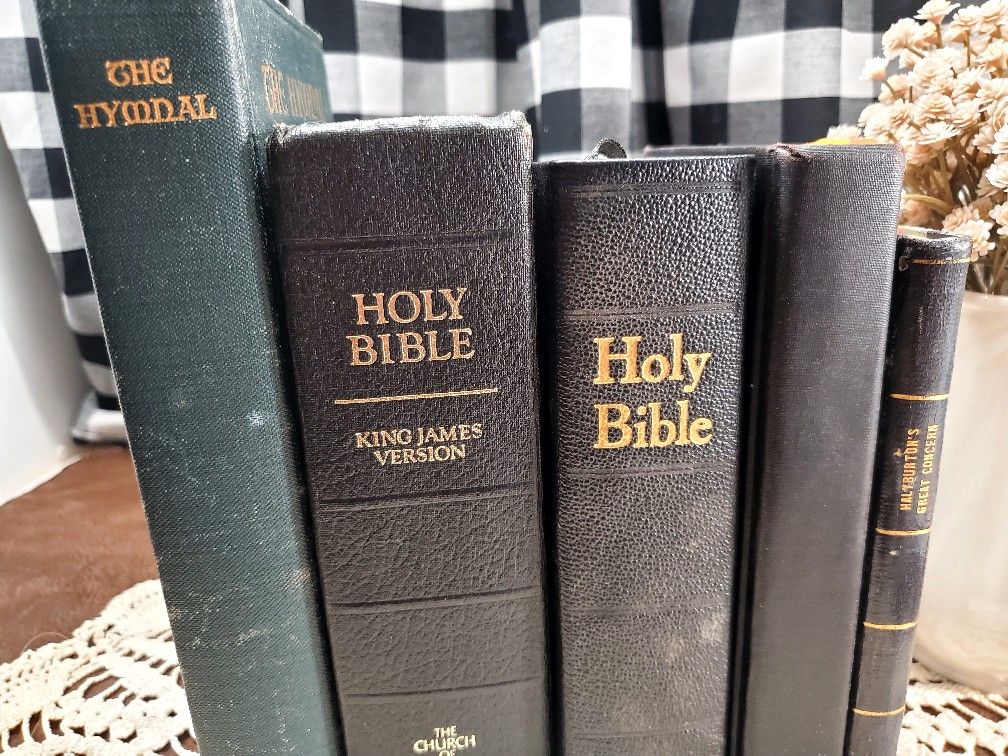 5 Vintage and Antique Bibles and Religious Materials