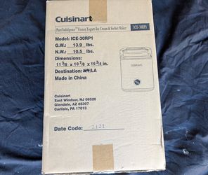 Cuisinart ICE-30RP1 Ice Cream & Sorbet Maker