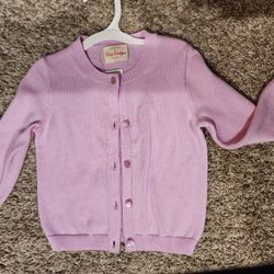 Brand New Light Lilac Toddler Button Up Sweater