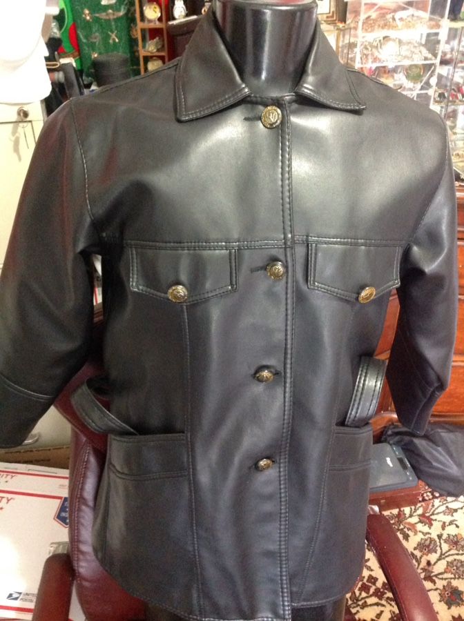 GV made in Italy Women's Leather Jacket Size L.