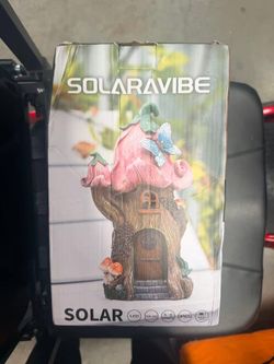 Solar Fairy House Garden Light with LED – New Open Box