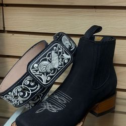 Botines Y Cinto Vaquero