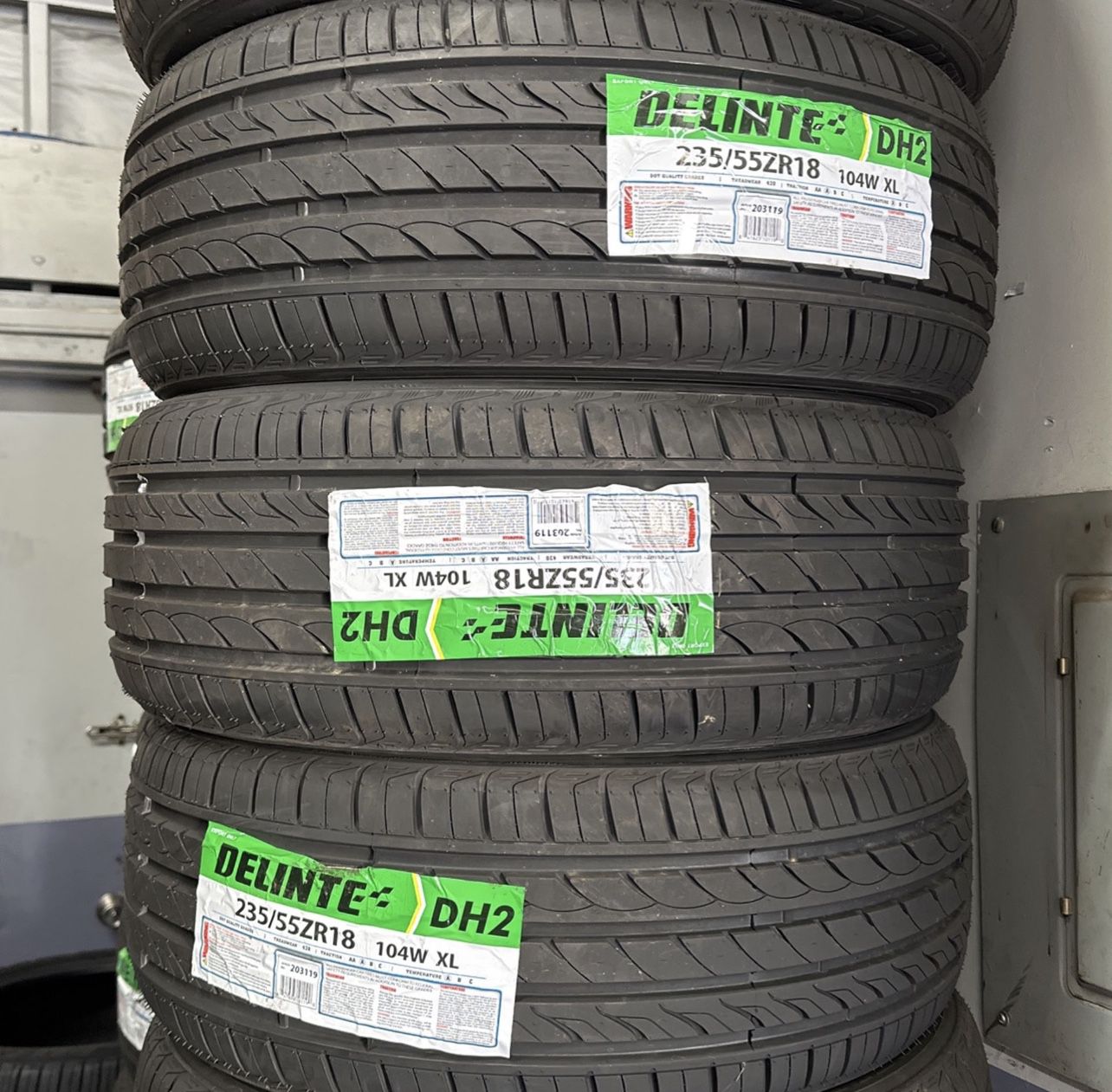 New Tire 235/55R18 Delinte DH2 Set Of 4 Tires install We Finance 