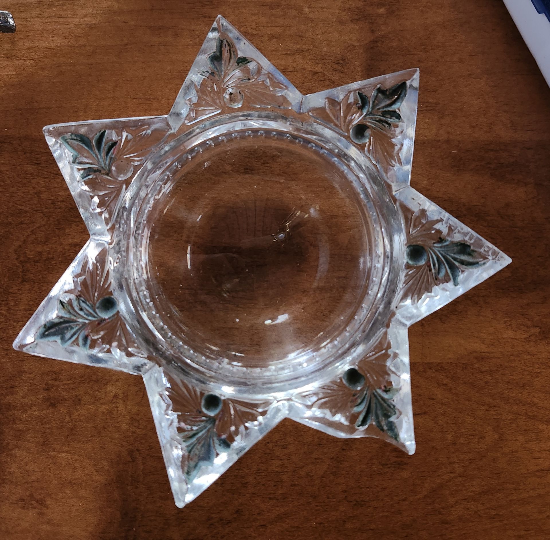 Antique Victorian Goofus Glass Magnifying Glass Paperweight