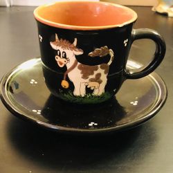 Vintage Antique Tea Or Coffee Cup And Saucer 
