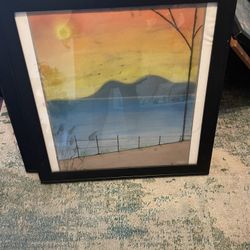 Sunset wall decoration 26 x 26 inches