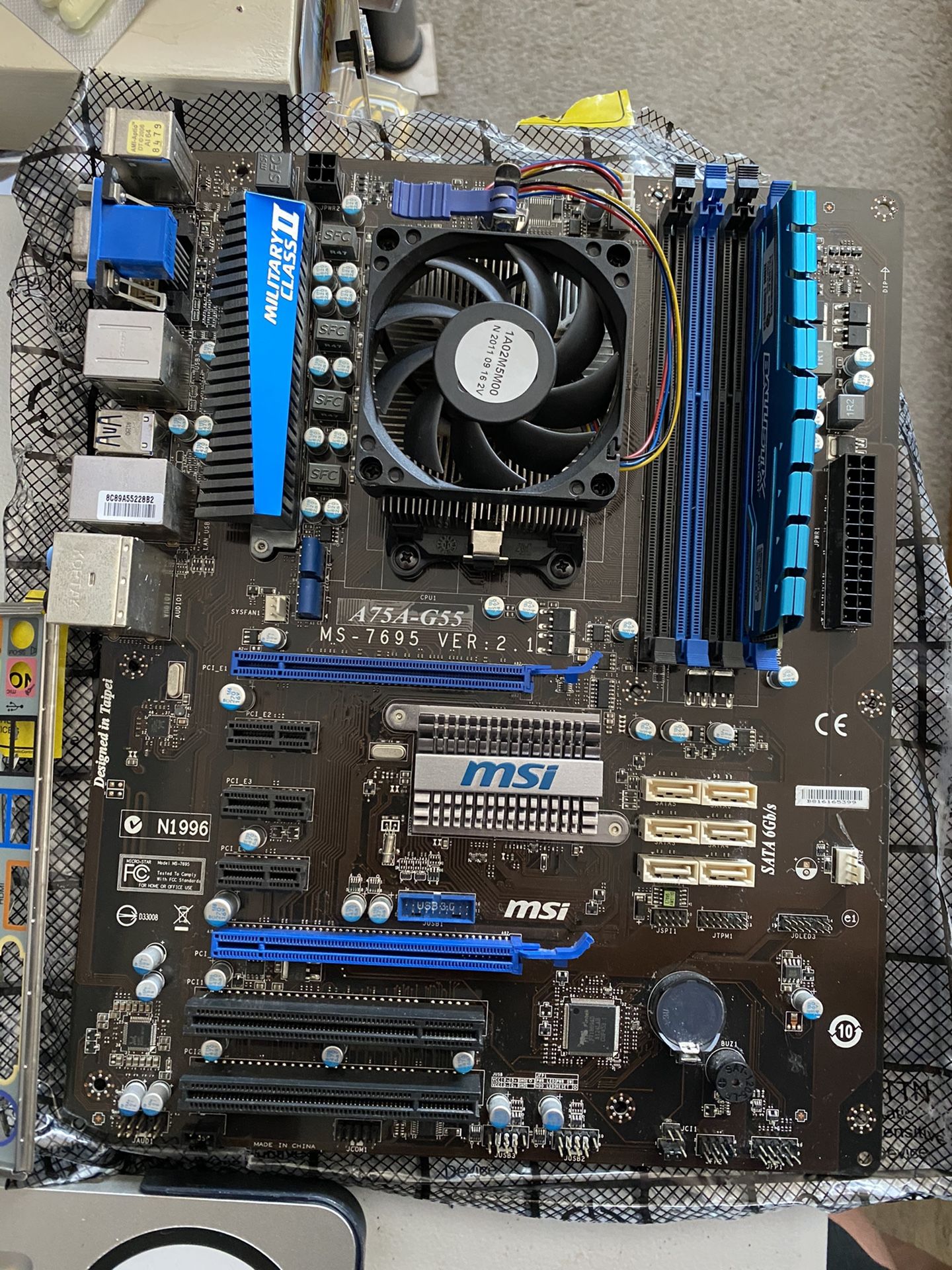 MSI A75A-G55 Military Class II Motherboard
