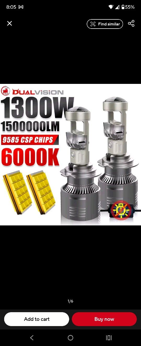 H11 Led Bulbs Super Bright With Built In Projector