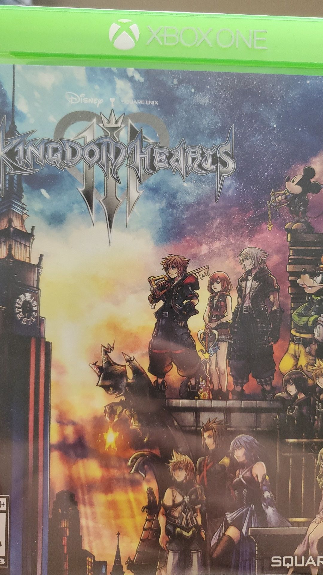 Kingdom hearts 3 Xbox one game n case