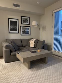 Dream Gray 88'' 2 Piece Modular Loveseat with 2 Corners