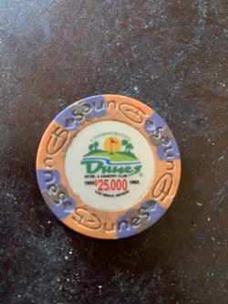 Dunes Hotel $25,000 Casino Chip Las Vegas Commemorative