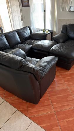 Leather Couch Set
