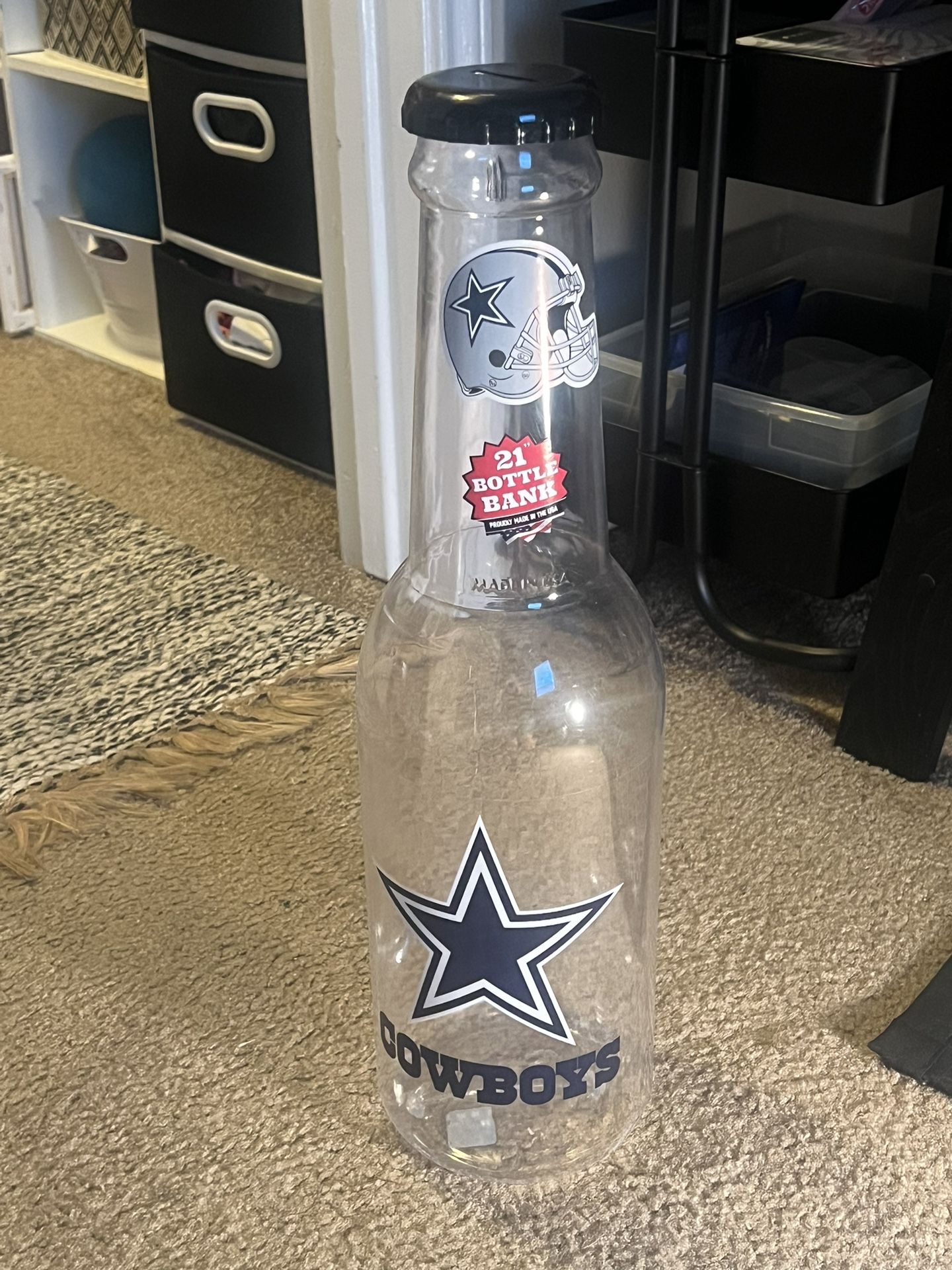 Dallas Cowboys 21 Inch Bottle Bank