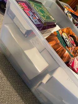 2 bins full of NASCAR, NBA, NFl Collectable Trading Cards