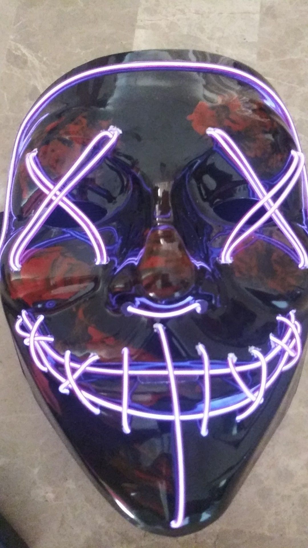 FIRM PRICE BRAND NEW LED PURPLE PURGE MASK! PICK UP ONLY PLEASE 👍