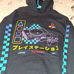 Black Playstation 1994 Hoodie New Condition
