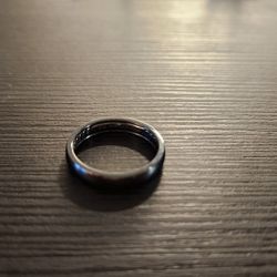 DY Black Titanium Ring 4mm (Size 9)