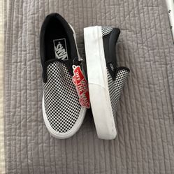 Vans Kids Size 4 Checkered Platform - NEW