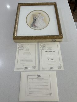 Precious Moments Gallery Limited Edition “ To Have And Hold” Fine Art Lithograph, No.1193 Of 2000 Produced.