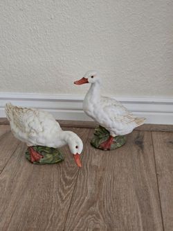Set of 2 Ceramic Ducks