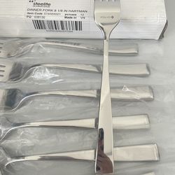 New (12/Pk) Steelite Dinner Fork 18/2 Stainless Steel 8" Long 5740SX021