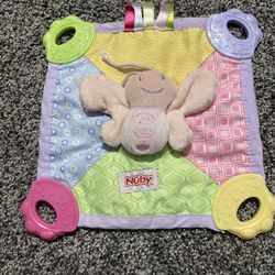 Nuby Baby Tether Lovie W/ Rattle Sounds 