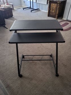 Desk with wells