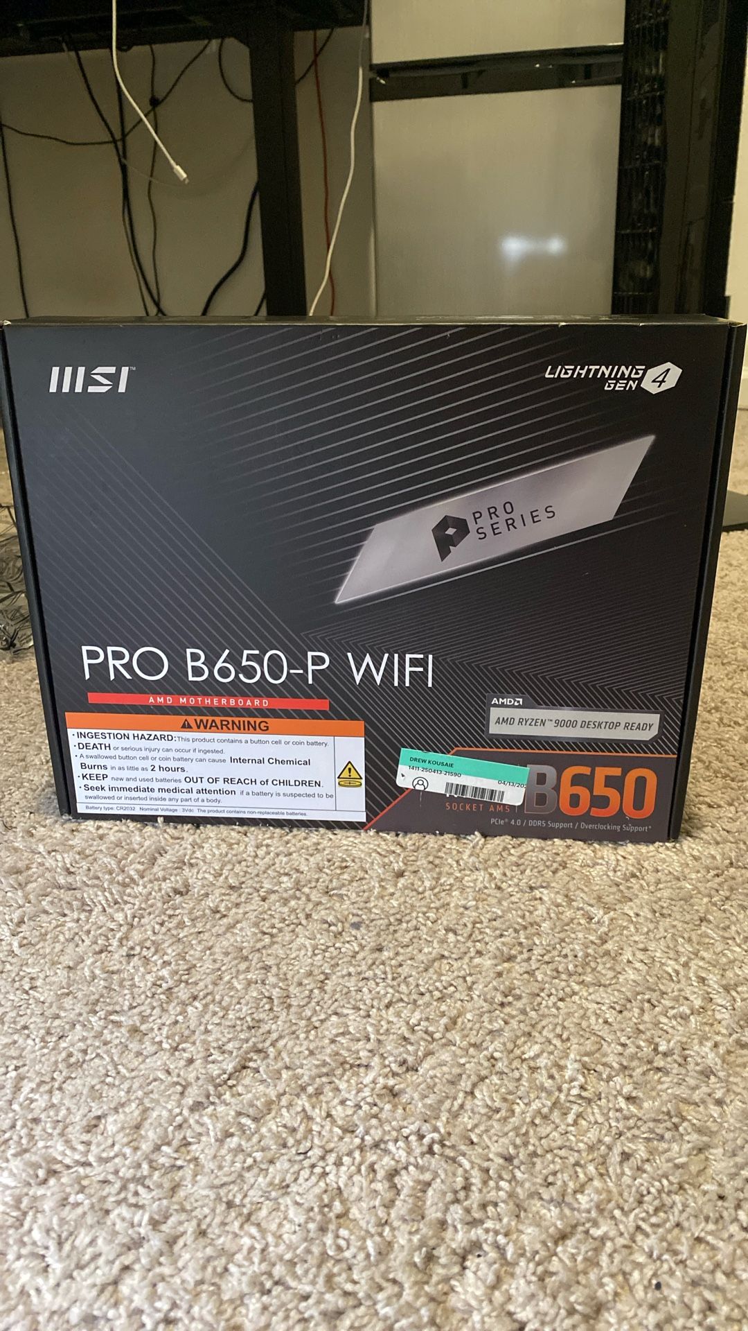 MSI Pro B650-P WI-FI AM5 Mother Board