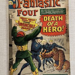 FANTASTIC FOUR #32 Marvel Comics 1964 Silver Age, Stan Lee Jack Kirby GD