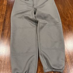 Women Mizuno Gray Softball Pants