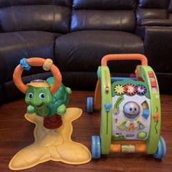 VTECH BOUNCER & DISCOVER TURTLE AND BABY WALKER