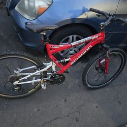 Schwinn 26-inch, 24-speed full-suspension aluminum mountain bike