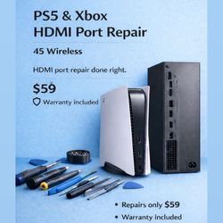 HDMI Port Repair PS5/Xbox - Same Day Service 