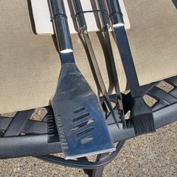 New Master Forge 3 Pc Prestige Stainless Steel Tool Set For BBQ Grill Cooking (PT)