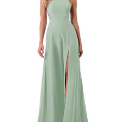 Azazie Clarice Bridesmaid Dress In Agave