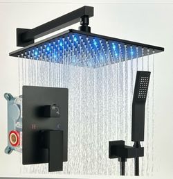 12” LED Showerhead & Handheld Spray System