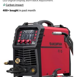 ARCCAPTAIN MIG Welder, 200Amp 6 in 1 Gas MIG/Gasless Flux Core MIG/Stick/Lift TIG/Spot welding/Spool