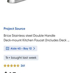 Llave de agua para fregadero